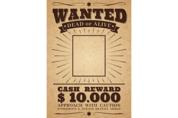 Download Wanted Vintage Western Poster. Dead or a - Vintage Collection