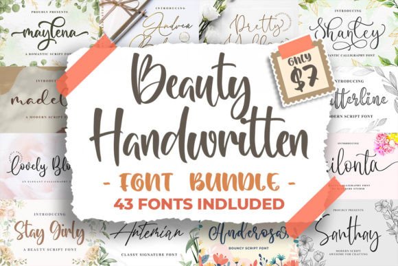 Download Beauty Handwritten Font Bundle - Handwritten font Collection